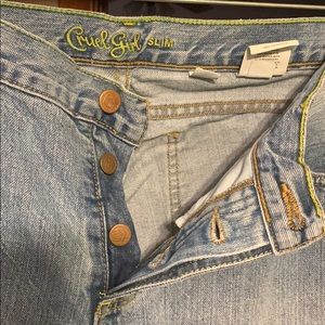 13 xl slim cut cruel girl jeans